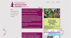 Desktop Screenshot of botanischer-garten-kassel.de